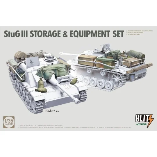 StuG III STORAGE & EQUIPMENT SET - Takom TAK8018