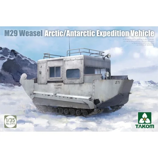 M29 Weasel Arctic/Antarctic Expedition Vehicle, 1/35 - Takom TAK2193 M29 Weasel Arctic/Antarctic Expedition Vehicle, 1/35 - Takom TAK2193