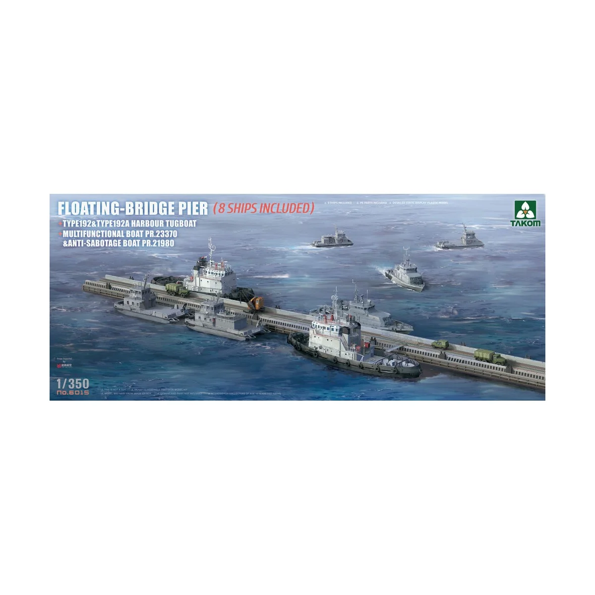 Floating-Bridge Pier (8 Ships Included) - Takom TAK6015