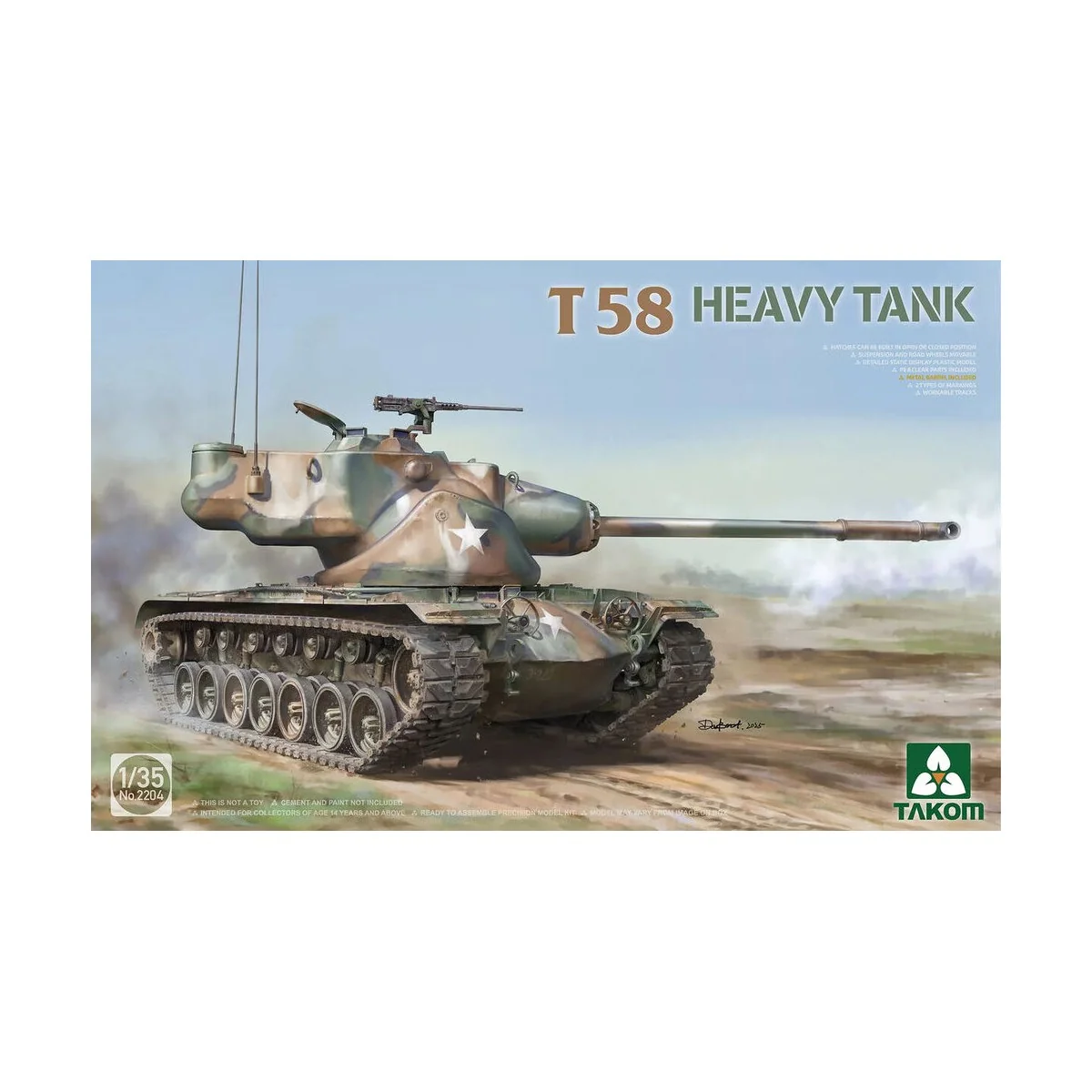 T58 Heavy Tank - Takom TAK2204