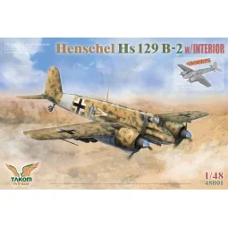 Henschel Hs 129 B-2 w/INTERIOR + BONUS (CLEAR PARTS), 1/48 - Takom ...