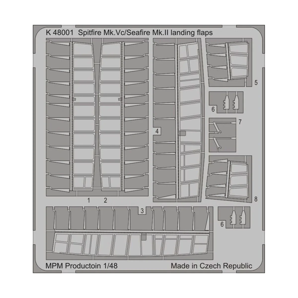 Spitfire Mk.Vc/Seafire Mk.II landingflap - MPM 100-K48001
