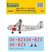 VR-1 SNB Marking Decal 1/48 - Special Hobby 100-K48004