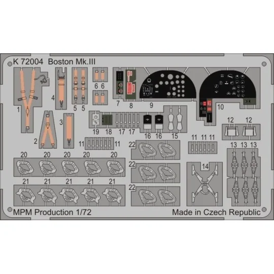 Boston Mk.II for MPM 72559, 1/72 - MPM 100-K72004