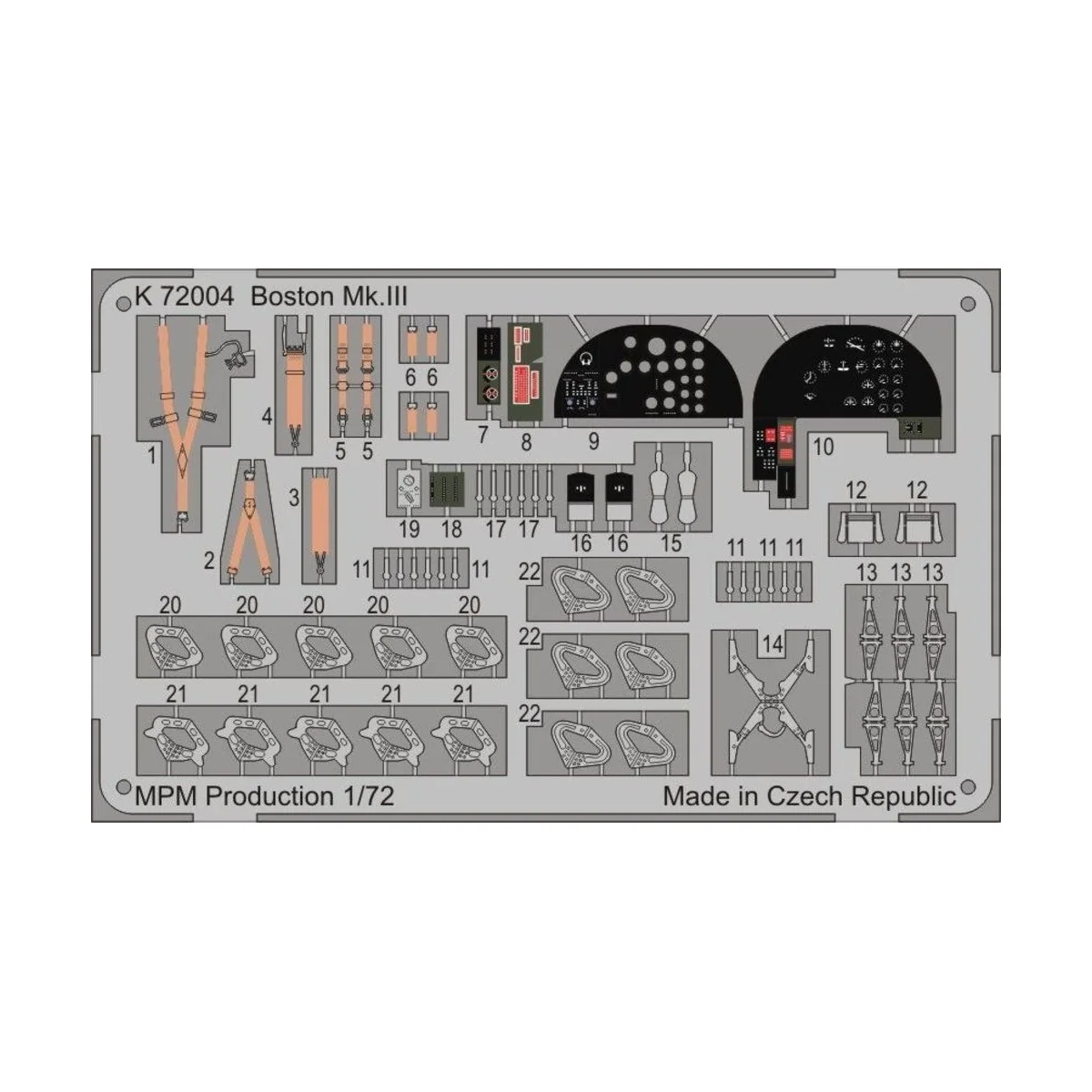 Boston Mk.II for MPM 72559, 1/72 - MPM 100-K72004
