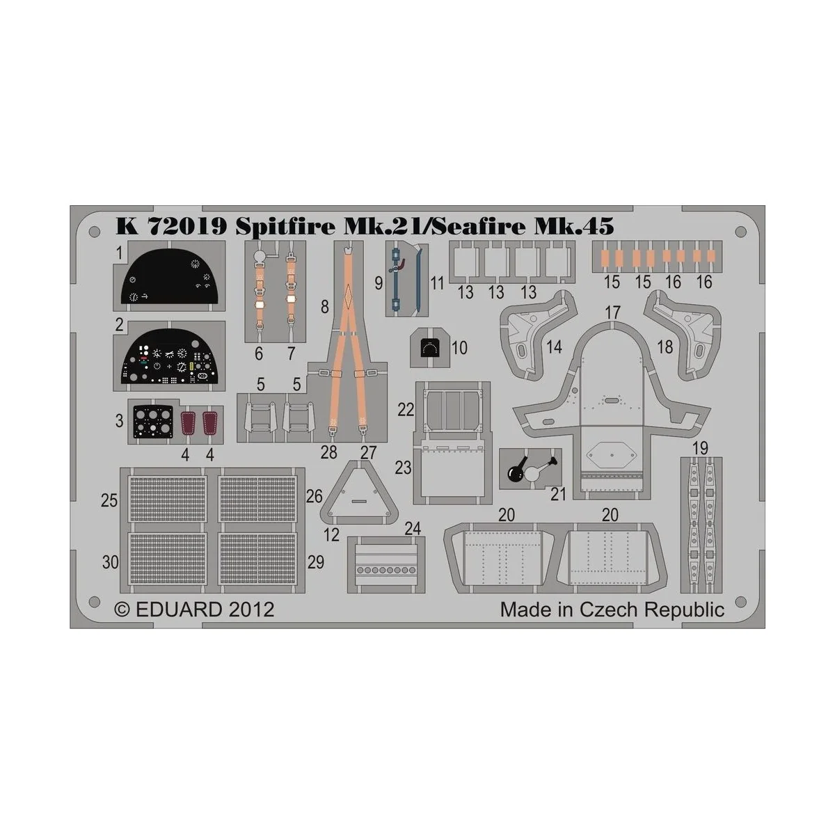 Spitfire Mk.21/Seafire Mk.45, 1/72 - MPM 100-K72019