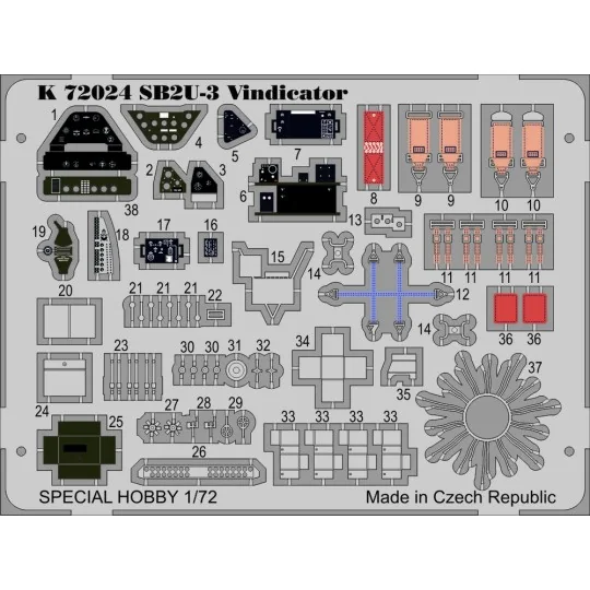 SB2U-3 Vindicator, 1/72 - MPM 100-K72024 SB2U-3 Vindicator, 1/72 - MPM 100-K72024