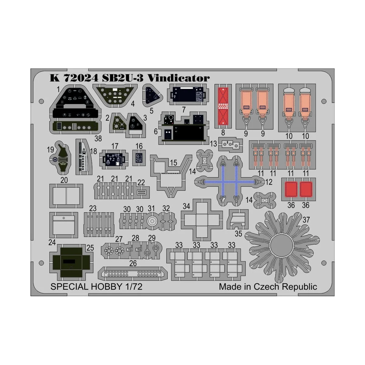 SB2U-3 Vindicator, 1/72 - MPM 100-K72024 SB2U-3 Vindicator, 1/72 - MPM 100-K72024