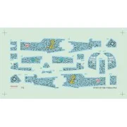 Bf 109E-4 German Ace H. Wick Decal Motley Camo - MPM 100-K72031