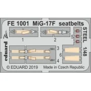 MiG-17F seatbelts STEEL for Hobby Boss - Eduard Accessories FE1001