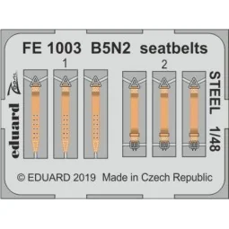 B5N2 seatbelts STEEL for Hasegawa, 1/48 - Eduard Accessories FE1003
