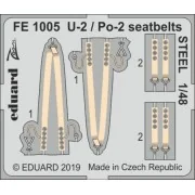 U-2 / Po-2 seatbelts STEEL for ICM, 1/48 - Eduard Accessories FE1005