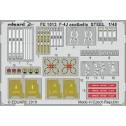 F-4J seatbelts STEEL for Academy, 1/48 - Eduard Accessories FE1013