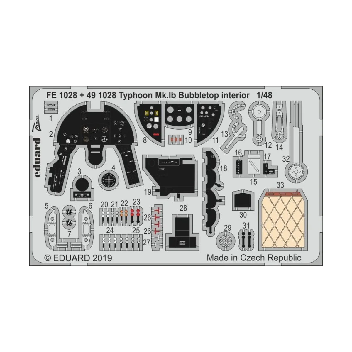Typhoon Mk.Ib Bubbletop for Hasegawa/Italeri - Eduard Accessories F...