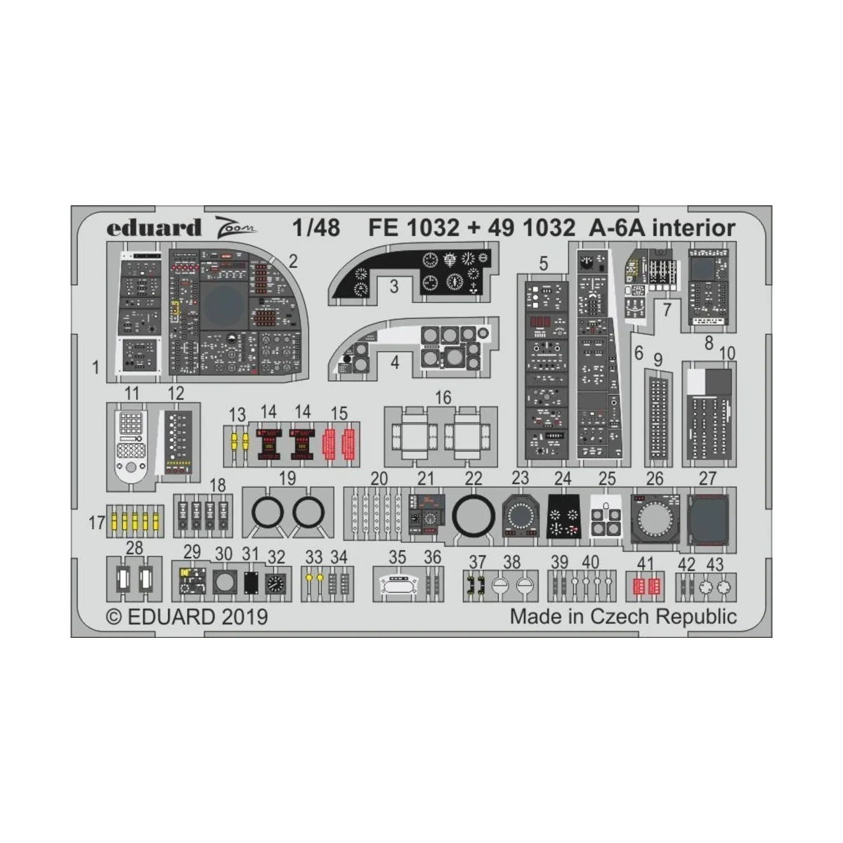 A-6A interior for Hobby Boss - Eduard Accessories FE1032