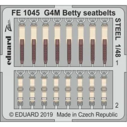 G4M Betty seatbelts STEEL for Tamiya - Eduard Accessories FE1045