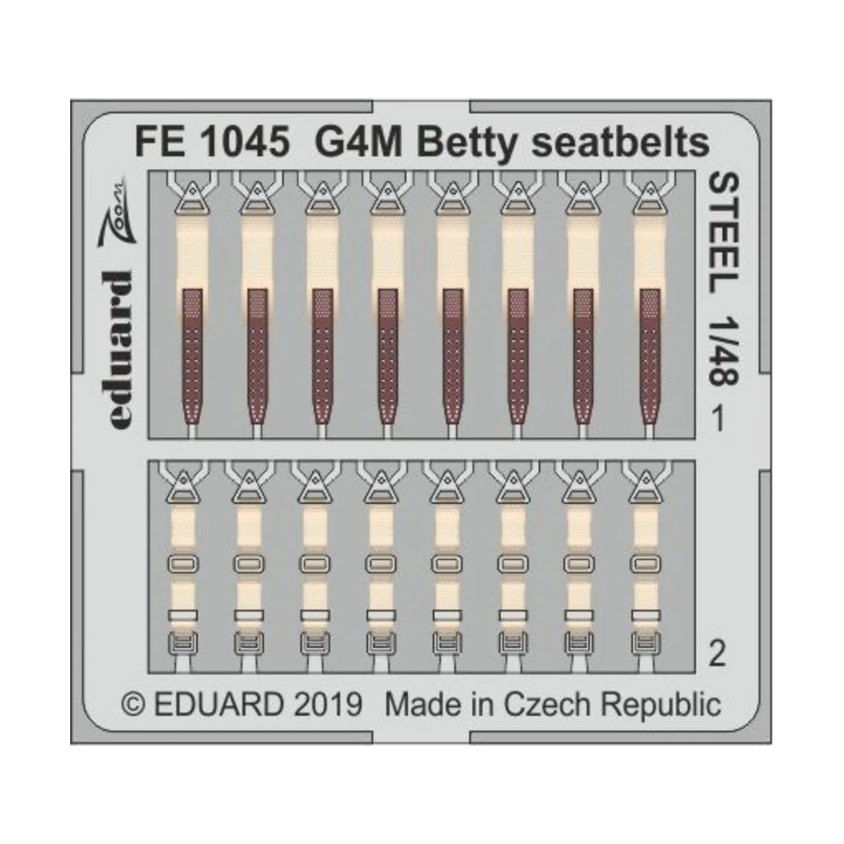 G4M Betty seatbelts STEEL for Tamiya, 1/48 - Eduard Accessories FE1045
