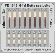 G4M Betty seatbelts STEEL for Tamiya, 1/48 - Eduard Accessories FE1045