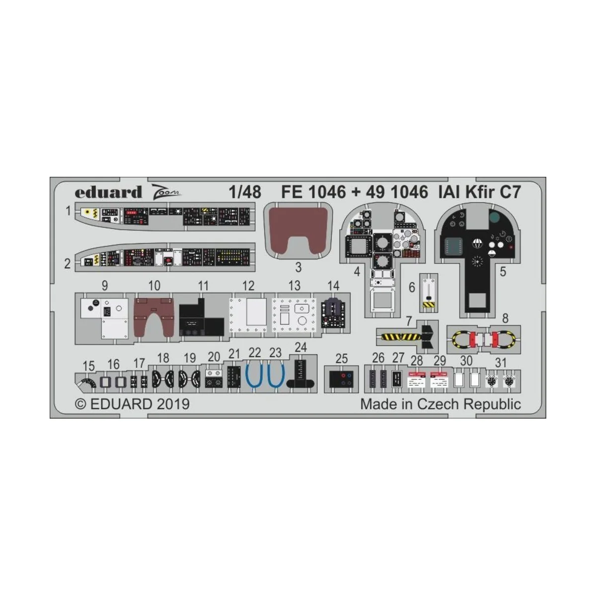 IAI Kfir C7 for AMK - Eduard Accessories FE1046