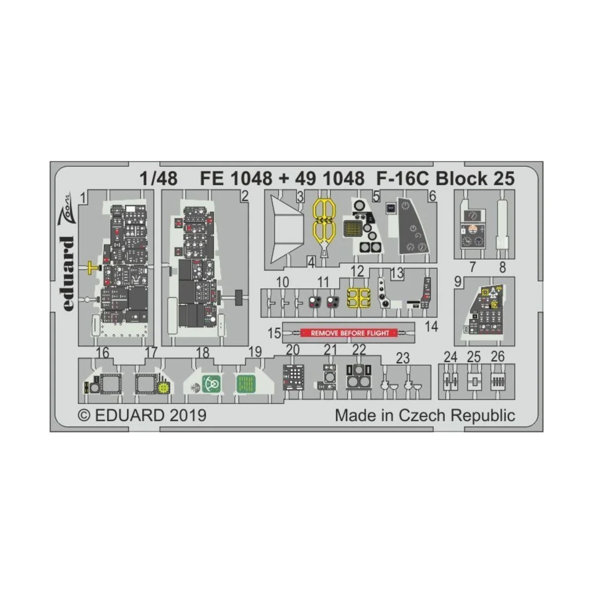 F-16C Block 25 for Tamiya, 1/48 - Eduard Accessories FE1048