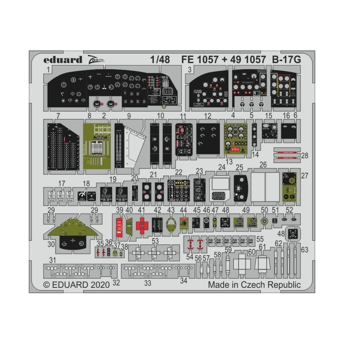 B-17G for HKM - Eduard Accessories FE1057