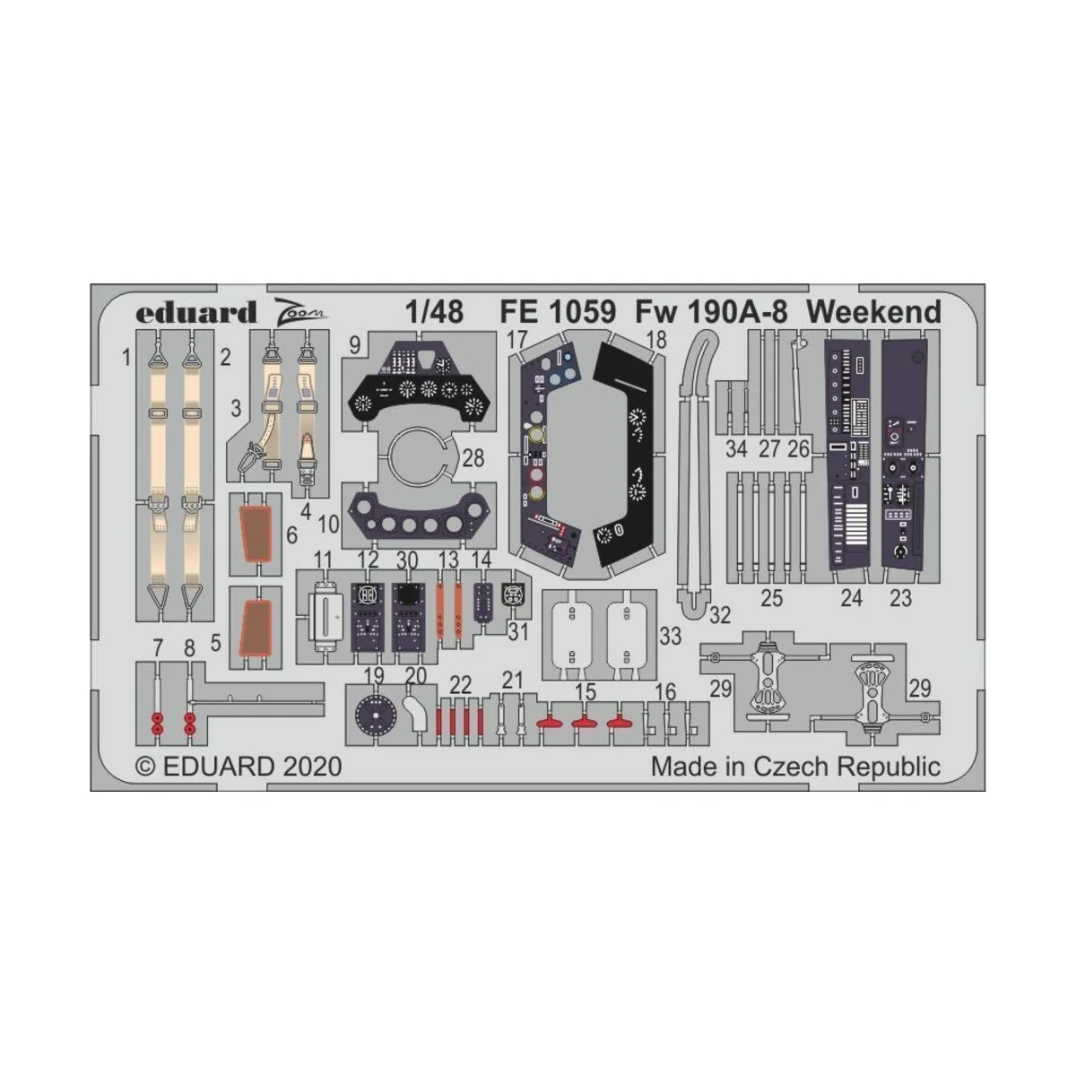 Fw 190A-8 Weekend for Eduard - Eduard Accessories FE1059