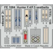 Hunter F.4/F.5 seatbelts STEEL for Airfix - Eduard Accessories FE1084