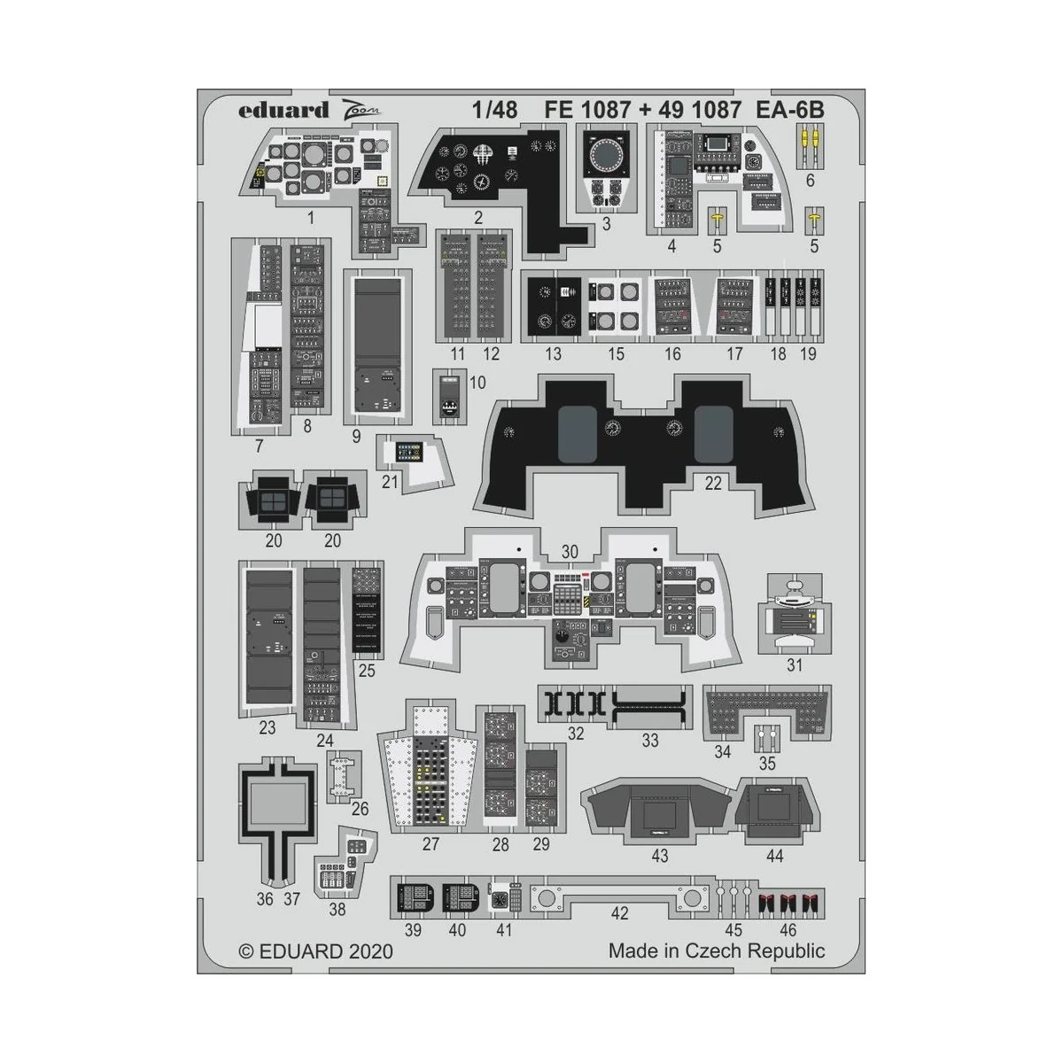 EA-6B for Kinetic, 1/48 - Eduard Accessories FE1087