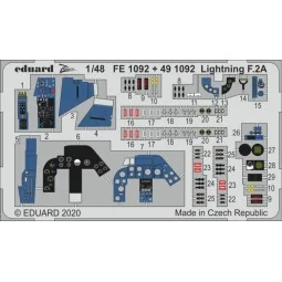 Lightning F.2A for Airfix, 1/48 - Eduard Accessories FE1092