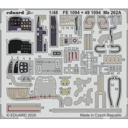 Me 262A for Hobby Boss - Eduard Accessories FE1094