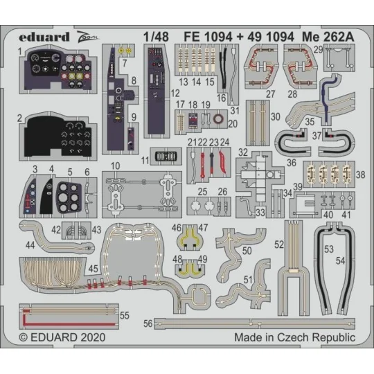 Me 262A for Hobby Boss, 1/48 - Eduard Accessories FE1094