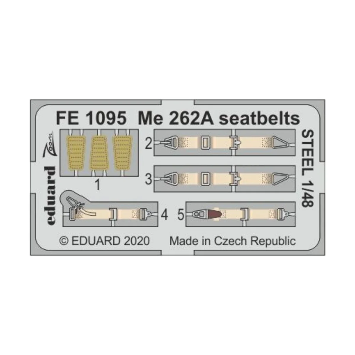 Me 262A seatbelts STEEL for Hobby Boss, 1/48 - Eduard Accessories F... Me 262A seatbelts STEEL for Hobby Boss, 1/48 - Eduard Accessories F...