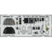 Spitfire Mk.I for Airfix, 1/48 - Eduard Accessories FE1102