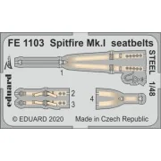 Spitfire Mk.I seatbelts STEEL for Airfix - Eduard Accessories FE1103