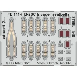 B-26C Invader seatbelts STEEL for ICM, 1/48 - Eduard Accessories FE...