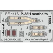P-38H seatbelts STEEL for Tamiya - Eduard Accessories FE1116