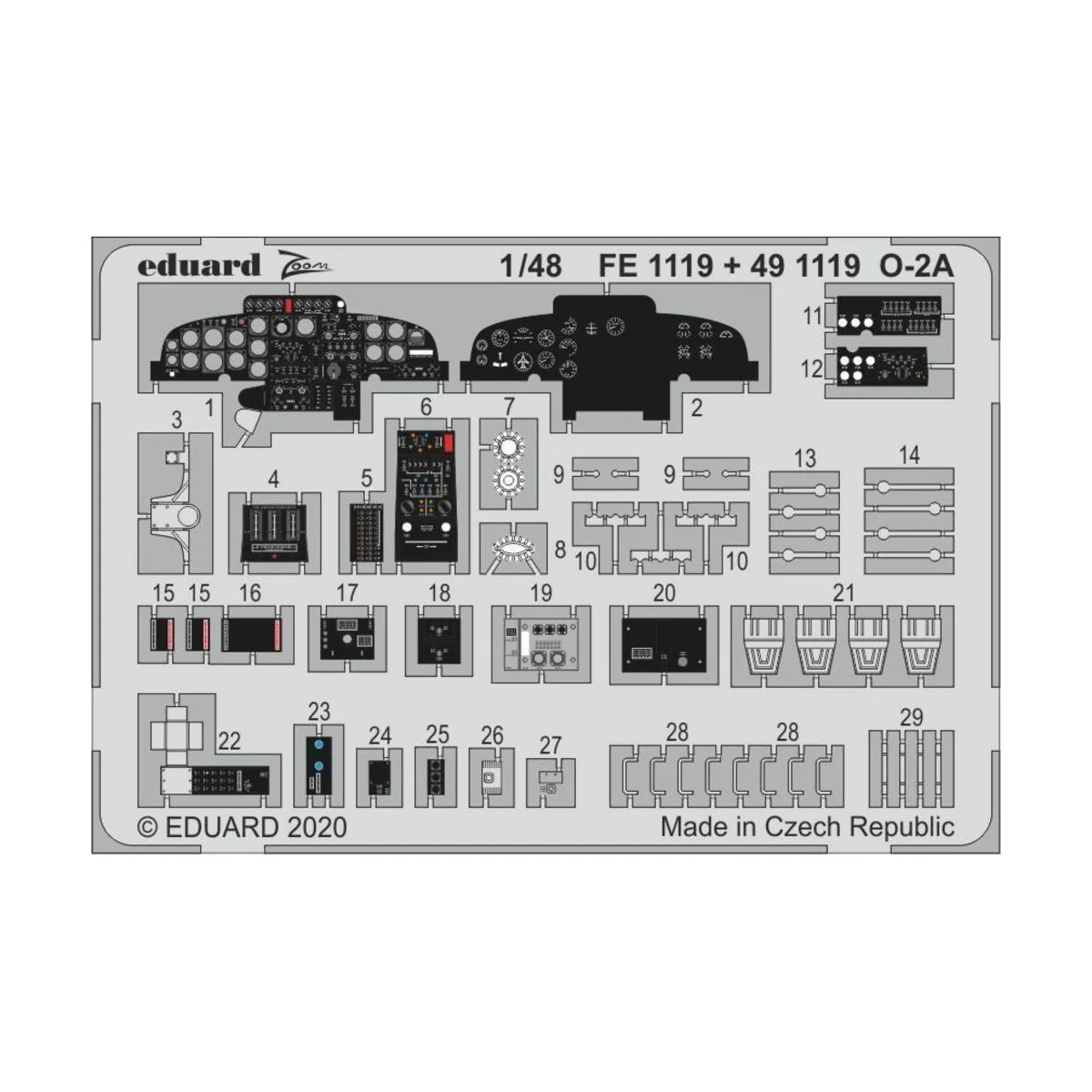 O-2A for ICM, 1/48 - Eduard Accessories FE1119