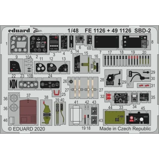 SBD-2 for Academy, 1/48 - Eduard Accessories FE1126 SBD-2 for Academy, 1/48 - Eduard Accessories FE1126