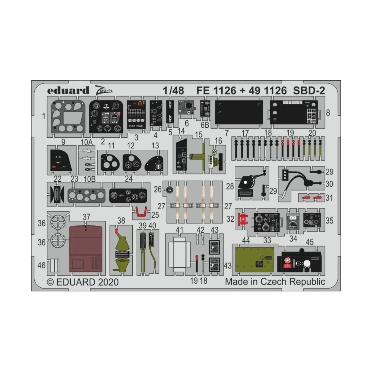 SBD-2 for Academy - Eduard Accessories FE1126