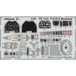 P-51D-5 Weekend for Eduard, 1/48 - Eduard Accessories FE1141