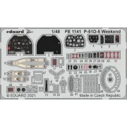P-51D-5 Weekend for Eduard, 1/48 - Eduard Accessories FE1141
