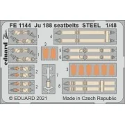 Ju 188 seatbelts STEEL 1/48 for REVELL, 1/48 - Eduard Accessories F...