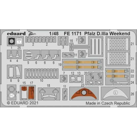 Pfalz D.IIIa Weekend 1/48 for EDUARD, 1/48 - Eduard Accessories FE1171
