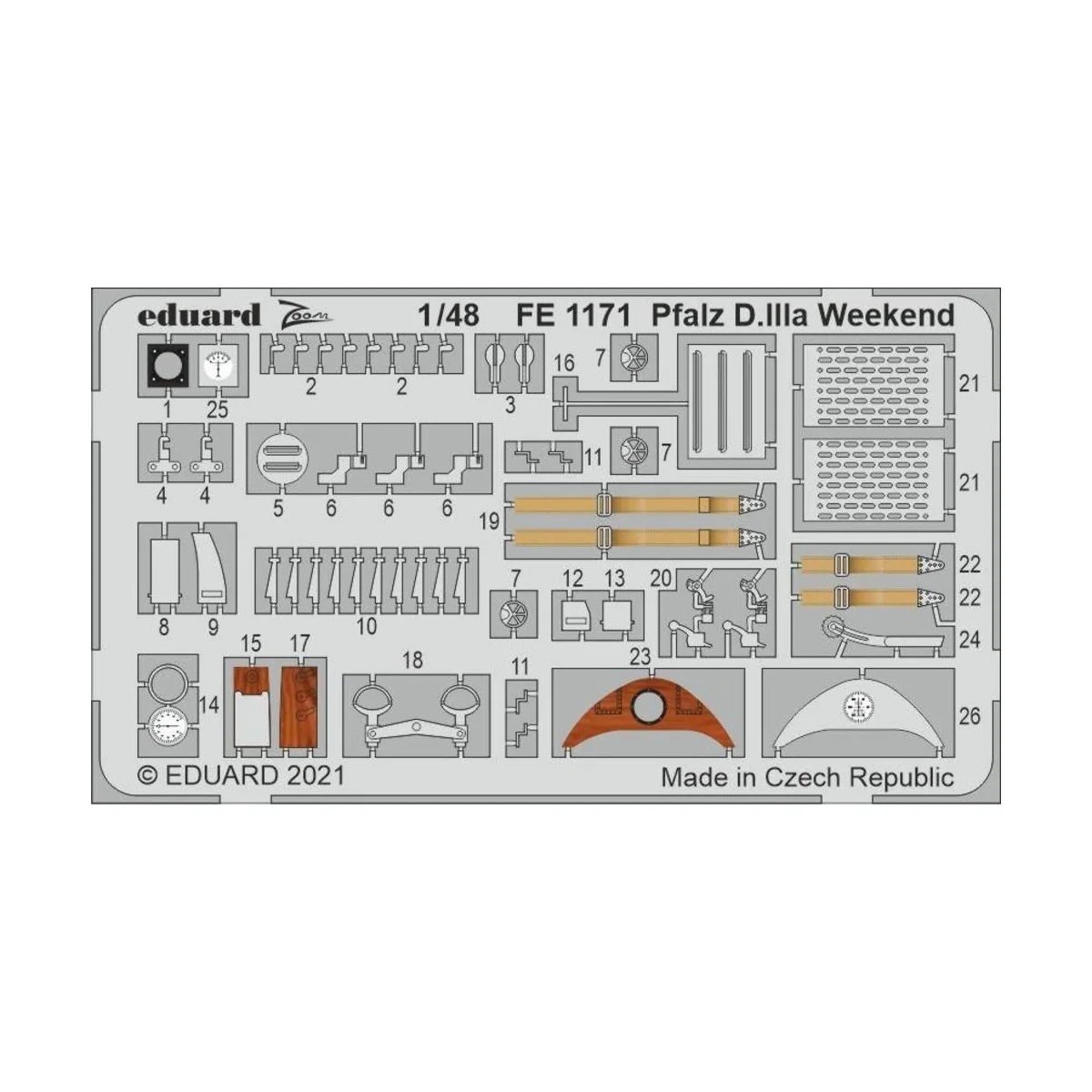 Pfalz D.IIIa Weekend 1/48 for EDUARD, 1/48 - Eduard Accessories FE1171