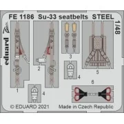 Su-33 seatbelts STEEL 1/48 for MINIBASE - Eduard Accessories FE1186