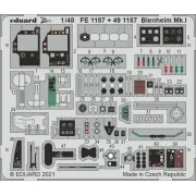 Blenheim Mk.I 1/48 for AIRFIX, 1/48 - Eduard Accessories FE1187