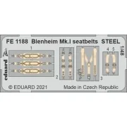 Blenheim Mk.I seatbelts STEEL 1/48 for AIRFIX - Eduard Accessories ...