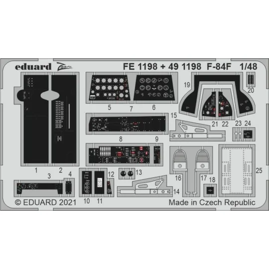 F-84F 1/48 for KINETIC - Eduard Accessories FE1198