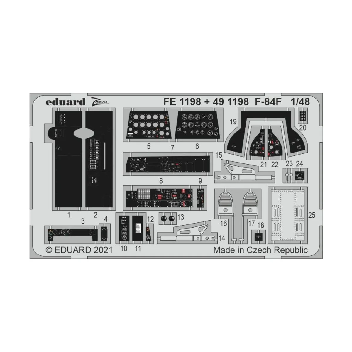 F-84F 1/48 for KINETIC - Eduard Accessories FE1198