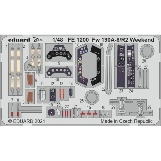 Fw 190A-8/R2 Weekend 1/48 for EDUARD, 1/48 - Eduard Accessories FE1200